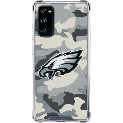 NFL Philadelphia Eagles Camo Galaxy S20 FE Clear Case